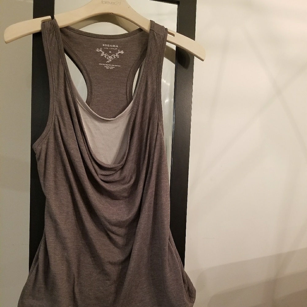 Draped front tank